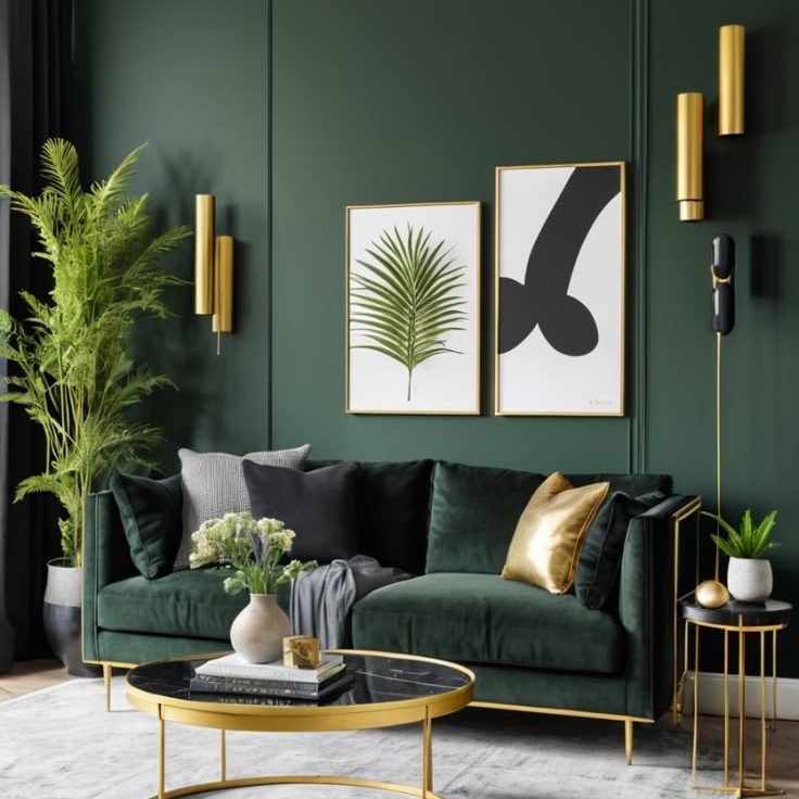 Discover Elegance_ Dark Green Living Room Ideas For a Luxurious Escape